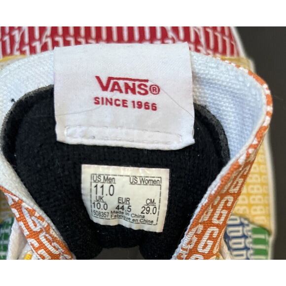 VANS Mens 11 Classic Sk8-Mid PRIDE LGBTQ+ Rainbow Skate Colorblock Sneaker NEW - Picture 9 of 10